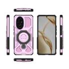 For Honor 200 5G J-20 Solid Color MagSafe Magnetic TPU+PC Phone Case(Pink) - 2