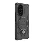 For Honor 200 5G J-20 Solid Color MagSafe Magnetic TPU+PC Phone Case(Black) - 3