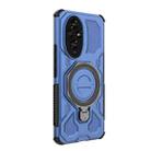 For Honor 200 5G J-20 Solid Color MagSafe Magnetic TPU+PC Phone Case(Blue) - 3