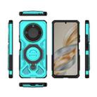 For Honor X60 5G J-20 Solid Color MagSafe Magnetic TPU+PC Phone Case(Lake Blue) - 2