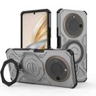 For Honor X60 5G J-20 Solid Color MagSafe Magnetic TPU+PC Phone Case(Grey) - 1