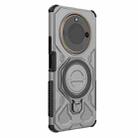 For Honor X60 5G J-20 Solid Color MagSafe Magnetic TPU+PC Phone Case(Grey) - 3