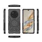 For Honor X60 Pro 5G J-20 Solid Color MagSafe Magnetic TPU+PC Phone Case(Black) - 2