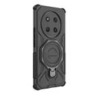 For Honor X60 Pro 5G J-20 Solid Color MagSafe Magnetic TPU+PC Phone Case(Black) - 3