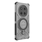 For Honor X60 Pro 5G J-20 Solid Color MagSafe Magnetic TPU+PC Phone Case(Grey) - 3