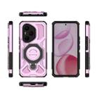 For Honor 400 Pro 5G Global 160.8mm J-20 Solid Color MagSafe Magnetic TPU+PC Phone Case(Pink) - 2