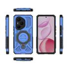 For Honor 400 Pro 5G Global 160.8mm J-20 Solid Color MagSafe Magnetic TPU+PC Phone Case(Blue) - 2