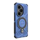 For Honor 400 Pro 5G Global 160.8mm J-20 Solid Color MagSafe Magnetic TPU+PC Phone Case(Blue) - 3