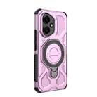 For Honor 400 5G Global 156.5mm J-20 Solid Color MagSafe Magnetic TPU+PC Phone Case(Pink) - 3