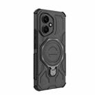 For Honor 400 5G Global 156.5mm J-20 Solid Color MagSafe Magnetic TPU+PC Phone Case(Black) - 3