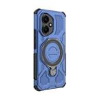 For Honor 400 5G Global 156.5mm J-20 Solid Color MagSafe Magnetic TPU+PC Phone Case(Blue) - 3