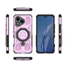 For Honor 400 Lite 5G Global J-20 Solid Color MagSafe Magnetic TPU+PC Phone Case(Pink) - 2