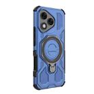 For Honor 400 Lite 5G Global J-20 Solid Color MagSafe Magnetic TPU+PC Phone Case(Blue) - 3