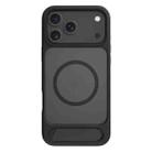 For iPhone 17 Pro Max Kalebol MagSafe Invisible Tilt Holder PC Hybrid TPU Case(Black) - 1