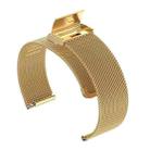 For Samsung Galaxy Watch 8 / 8 Classic / Ultra 2 22mm xDfind Buckle Metal Mesh Watch Band(Gold) - 3