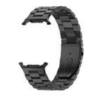 For Samsung Galaxy Watch 8 / 8 Classic / Ultra 2 Three Beads Stainless Steel Watch Band(Black) - 2