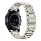 16mm Three Beads Flat Buckle Titanium Alloy Watch Band(Titanium Color) - 2