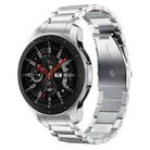 16mm Three Beads Flat Buckle Titanium Alloy Watch Band(Silver) - 1