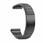 For Huawei Watch GT 4 46mm One Bead Bamboo Joint HW Buckle Stainless Steel Watch Band(Grey) - 2
