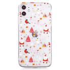 For iPhone 11 Pro Christmas Pattern TPU Protective Case(Snowman Bird) - 1