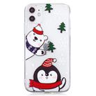 For iPhone 11 Pro Christmas Pattern TPU Protective Case(Penguin Bear) - 1