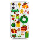 For iPhone 11 Pro Christmas Pattern TPU Protective Case(Wreath Sugar Cake Man) - 1