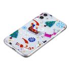 For iPhone 11 Christmas Pattern TPU Protective Case(Pink Deer Santa Claus) - 1