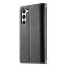For Samsung Galaxy S23+ 5G Stitching Multi-card Zipper Wallet Leather Phone Case with Short Strap(Black) - 3
