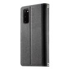 For Samsung Galaxy S20 Stitching Multi-card Zipper Wallet Leather Phone Case with Short Strap(Black) - 3