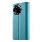For Realme 11 5G / 11x / C67 5G / Narzo 60x Stitching Multi-card Zipper Wallet Leather Phone Case with Short Strap(Blue) - 3
