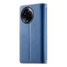 For Realme 11 5G / 11x / C67 5G / Narzo 60x Stitching Multi-card Zipper Wallet Leather Phone Case with Short Strap(Dark Blue) - 3