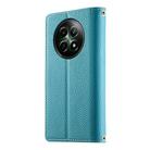 For Realme 12 5G / 12x 5G / C65 5G Stitching Multi-card Zipper Wallet Leather Phone Case with Short Strap(Blue) - 3