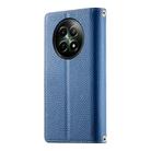 For Realme 12 5G / 12x 5G / C65 5G Stitching Multi-card Zipper Wallet Leather Phone Case with Short Strap(Dark Blue) - 3