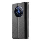 For Realme 12 Pro / 12 Pro+ Stitching Multi-card Zipper Wallet Leather Phone Case with Short Strap(Black) - 3