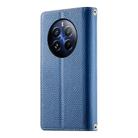 For Realme 12 Pro / 12 Pro+ Stitching Multi-card Zipper Wallet Leather Phone Case with Short Strap(Dark Blue) - 3