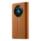 For Realme 13 4G / 12 4G / 12+ 5G / Narzo 70 Stitching Multi-card Zipper Wallet Leather Phone Case with Short Strap(Brown) - 3