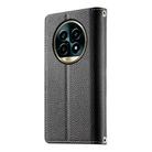 For Realme 13 Pro / 13 Pro+ Stitching Multi-card Zipper Wallet Leather Phone Case with Short Strap(Black) - 3