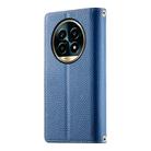 For Realme 13 Pro / 13 Pro+ Stitching Multi-card Zipper Wallet Leather Phone Case with Short Strap(Dark Blue) - 3