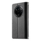 For Realme 14 Pro Stitching Multi-card Zipper Wallet Leather Phone Case with Short Strap(Black) - 3