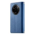 For Realme 14 Pro Stitching Multi-card Zipper Wallet Leather Phone Case with Short Strap(Dark Blue) - 3