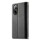 For Realme C67 4G / Realme 12 Lite Global Stitching Multi-card Zipper Wallet Leather Phone Case with Short Strap(Black) - 3