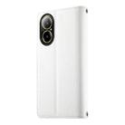 For Realme C67 4G / Realme 12 Lite Global Stitching Multi-card Zipper Wallet Leather Phone Case with Short Strap(White) - 3