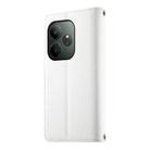 For Realme GT 6 / GT Neo6 / GT Neo6 SE Stitching Multi-card Zipper Wallet Leather Phone Case with Short Strap(White) - 3