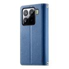 For Xiaomi 15 Pro Stitching Multi-card Zipper Wallet Leather Phone Case with Short Strap(Dark Blue) - 3