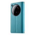 For Xiaomi 15 Ultra Stitching Multi-card Zipper Wallet Leather Phone Case with Short Strap(Blue) - 3