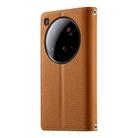 For Xiaomi 15 Ultra Stitching Multi-card Zipper Wallet Leather Phone Case with Short Strap(Brown) - 3