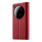 For Xiaomi 15 Ultra Stitching Multi-card Zipper Wallet Leather Phone Case with Short Strap(Red) - 3