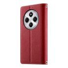 For Redmi 14C 4G / 14R / A4 5G / A3 Pro Stitching Multi-card Zipper Wallet Leather Phone Case with Short Strap(Red) - 3