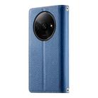 For Redmi A3 / Xiaomi Poco C61 Stitching Multi-card Zipper Wallet Leather Phone Case with Short Strap(Dark Blue) - 3