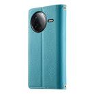 For Redmi K80 / K80 Pro / Poco F7 Pro Stitching Multi-card Zipper Wallet Leather Phone Case with Short Strap(Blue) - 3